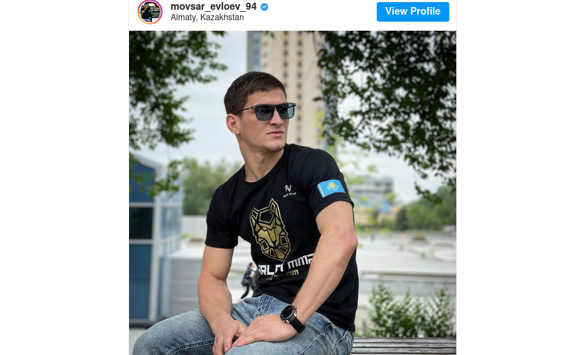 Movsar Yevloev thanks Kenes Rakishev for the opportunity to join Arlan MMA